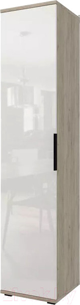 Изображение товара Шкаф-пенал Stolline Альянс однодверный / 435.03 (дуб крафт/белый глянец)