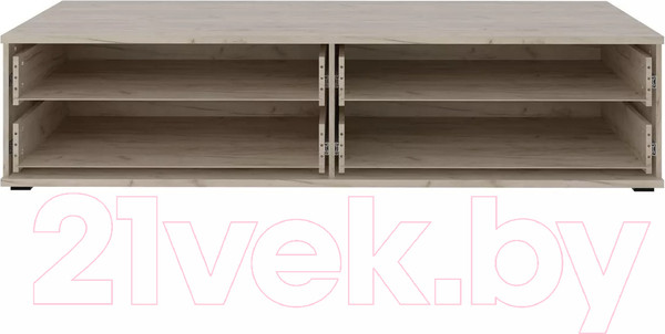 Изображение товара Тумба Stolline Альянс под ТВ 4 ящика / 435.07 (дуб крафт/белый глянец)