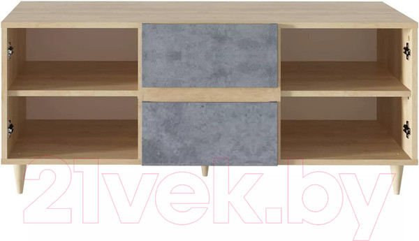 Изображение товара Тумба Stolline Киото под ТV / СТЛ.339.03 (дуб небраска/бетон темный)