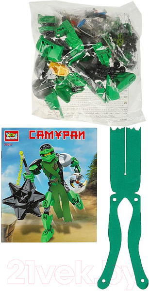 Изображение товара Конструктор Город мастеров Зеленый самурай / 27017-ZH (90эл)
