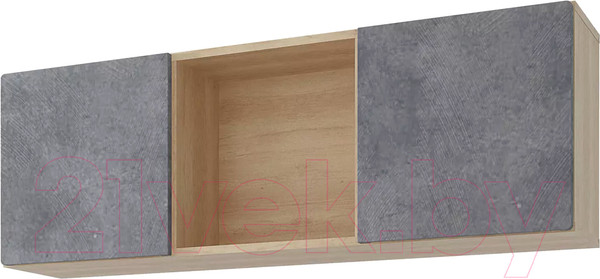 Изображение товара Полка Stolline Киото / СТЛ.339.04 (дуб небраска/бетон темный)