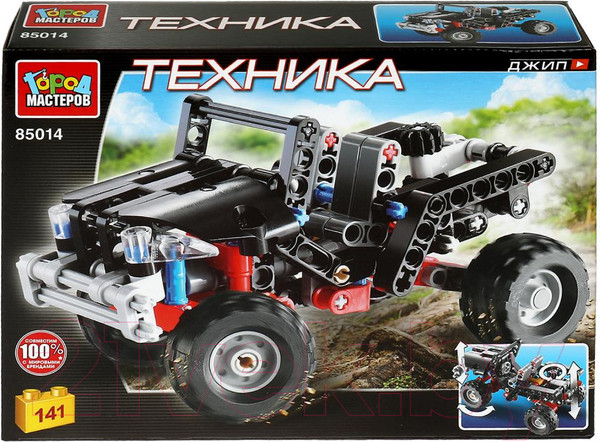 Изображение товара Конструктор Город мастеров Джип / 85014-ZH (141эл)