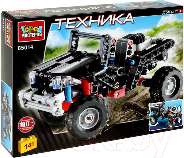 Изображение товара Конструктор Город мастеров Джип / 85014-ZH (141эл)