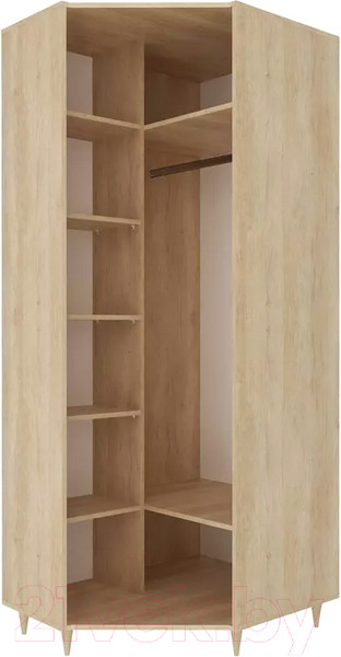 Изображение товара Шкаф Stolline Киото угловой / СТЛ.339.08 (дуб небраска/бетон темный)