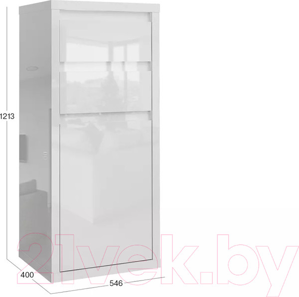 Изображение товара Тумба Stolline Норден с 2 ящиками и дверью / 413.04 (белый)