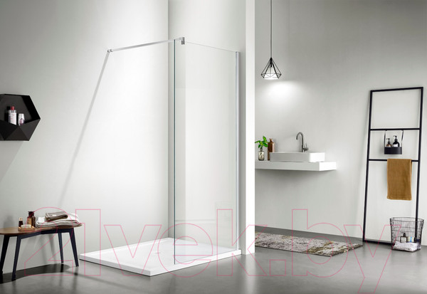 Изображение товара Душевая стенка Adema Реген 90 Walk-In (хром)