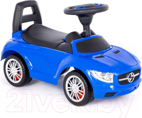 Изображение товара Каталка детская Полесье SuperCar №1 со звуковым сигналом / 94872 (синий)