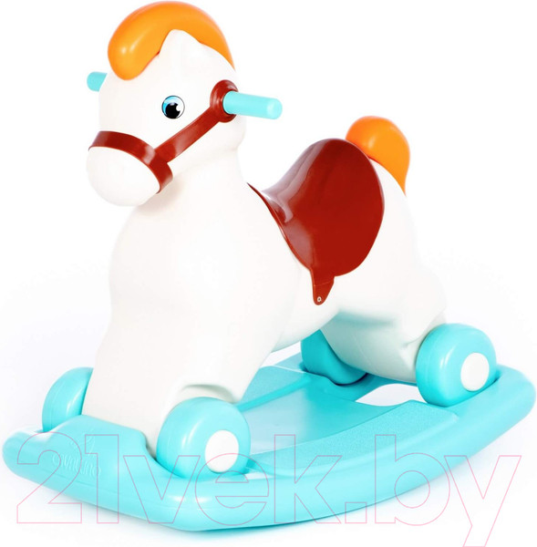 Изображение товара Качалка-каталка Полесье Пони Сафари / 96104 (бирюзовый)