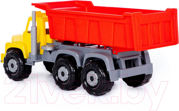 Изображение товара Самосвал игрушечный Полесье Супергигант / 96630 (желтый/красный)