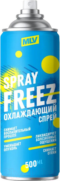 Изображение товара Спрей для тела MLV Спортивная заморозка Охлаждающий (500мл)