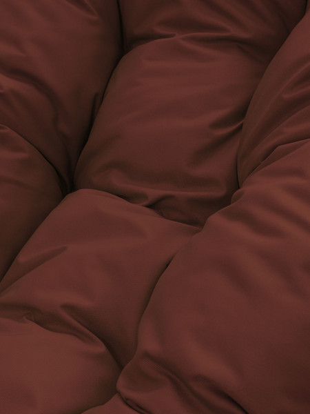 Изображение товара Кресло садовое M-Group Пончик / 12320105 (белый ротанг/коричневая подушка)