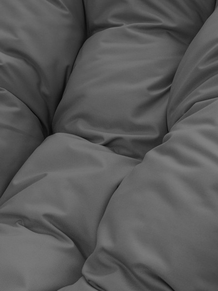 Изображение товара Кресло садовое M-Group Пончик / 12320109 (белый ротанг/серая подушка)