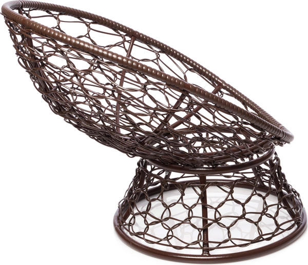 Изображение товара Кресло садовое M-Group Пончик / 12320201 (коричневый ротанг/бежевая подушка)