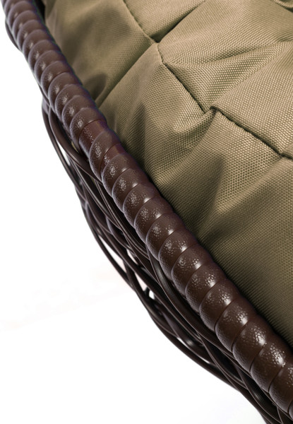 Изображение товара Кресло садовое M-Group Пончик / 12320201 (коричневый ротанг/бежевая подушка)