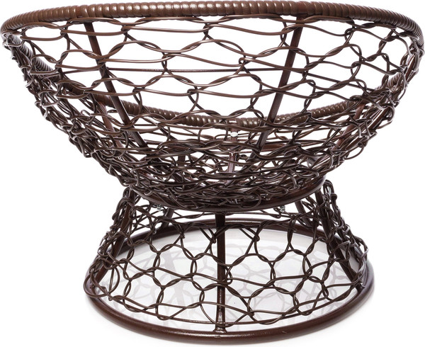 Изображение товара Кресло садовое M-Group Пончик / 12320201 (коричневый ротанг/бежевая подушка)