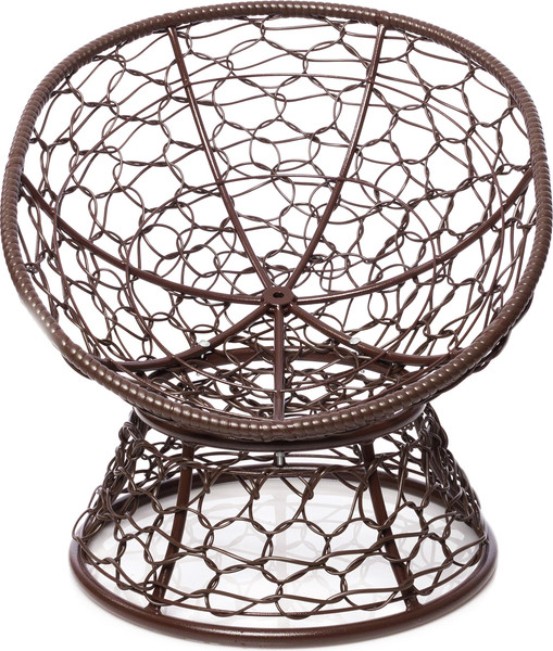 Изображение товара Кресло садовое M-Group Пончик / 12320201 (коричневый ротанг/бежевая подушка)