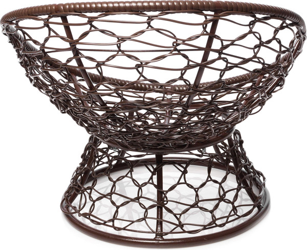 Изображение товара Кресло садовое M-Group Пончик / 12320209 (коричневый ротанг/серая подушка)