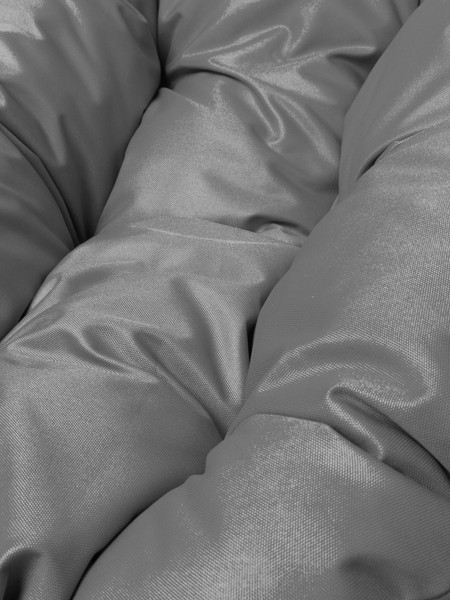 Изображение товара Кресло садовое M-Group Пончик / 12320209 (коричневый ротанг/серая подушка)