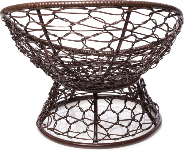 Изображение товара Кресло садовое M-Group Пончик / 12320210 (коричневый ротанг/синяя подушка)