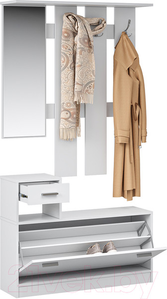 Изображение товара Секция в прихожую Империал Интер (белый)