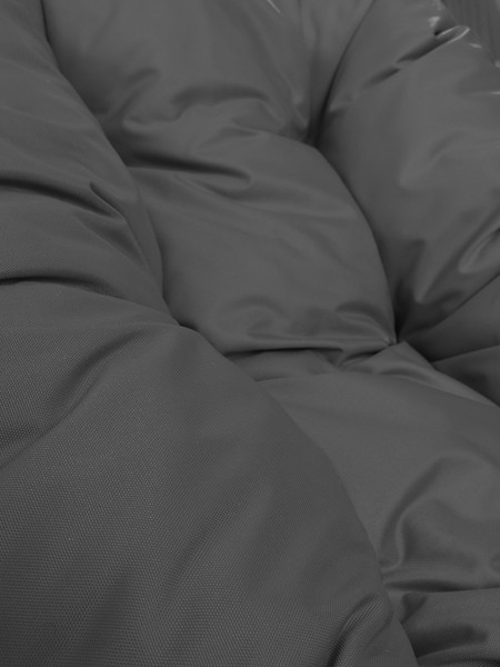 Изображение товара Кресло садовое M-Group Пончик / 12320409 (черный ротанг/серая подушка)