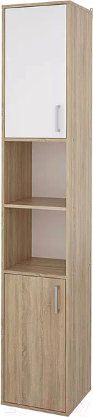 Изображение товара Шкаф-пенал Stolline Мика 2-х дверный / СТЛ.165.12 (дуб сонома/белый)