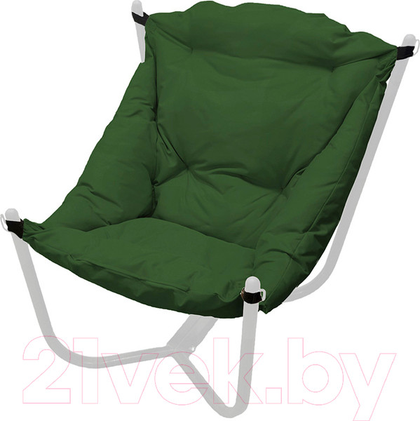 Изображение товара Кресло садовое M-Group Чил / 12360304 (серый/зеленый подушка)