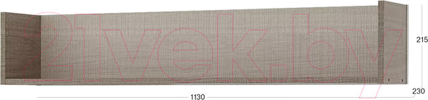 Изображение товара Полка Stolline Юта / СТЛ.359.09 (крослайн карамель/латте)