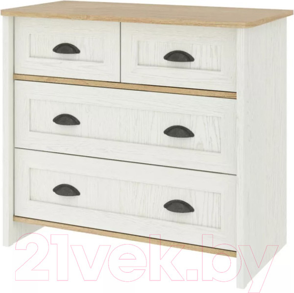 Изображение товара Комод Stolline Тифани / СТЛ.305.09 (дуб небраска/белый)