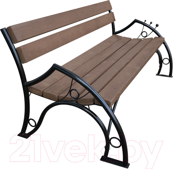 Изображение товара Скамья садовая M-Group Шарики / 18090410 (1м)