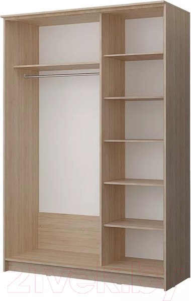 Изображение товара Шкаф-купе Stolline Байкал-2 2-х дверный / СТЛ.268.11 (дуб сонома/белый глянец)