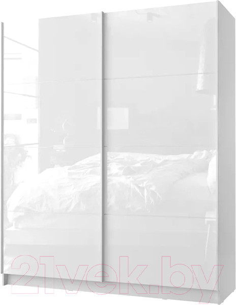 Изображение товара Шкаф-купе Stolline Марвин-3 2-х дверный / СТЛ.532.01 (белый/белый глянец)