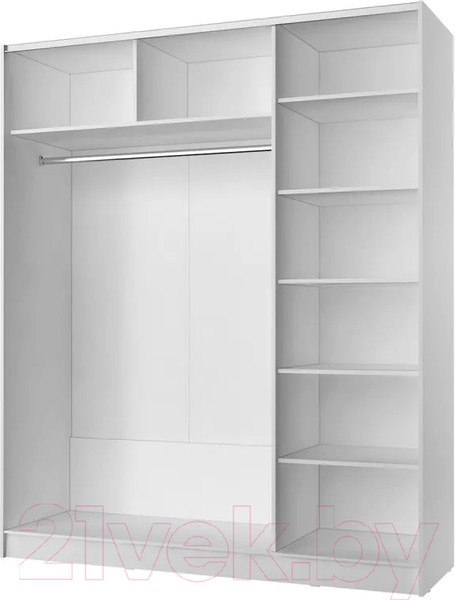 Изображение товара Шкаф-купе Stolline Марвин-3 2-х дверный / СТЛ.532.01 (белый/белый глянец)