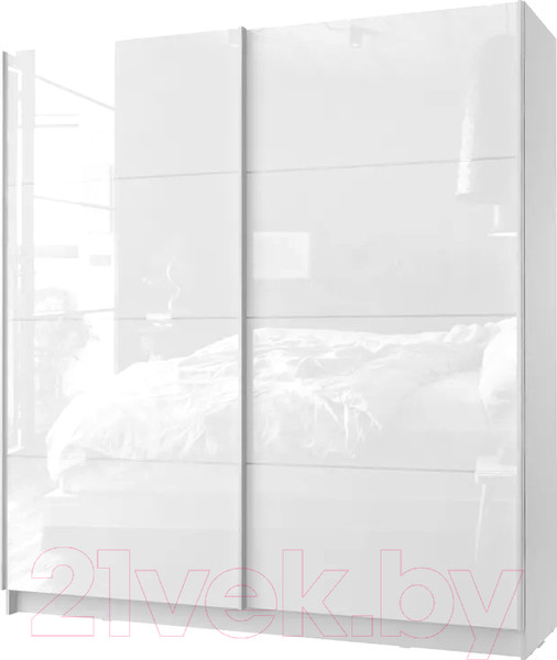 Изображение товара Шкаф-купе Stolline Марвин-3 2-х дверный / СТЛ.532.02 (белый/белый глянец)