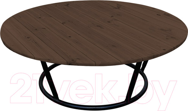 Изображение товара Стол садовый M-Group Папасан круглый / 19030400 (черный без ротанга)