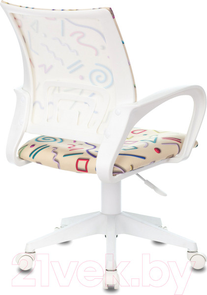 Изображение товара Кресло детское Бюрократ Burokids 1W / 1920820 (песочный Sticks 02/пластик белый)