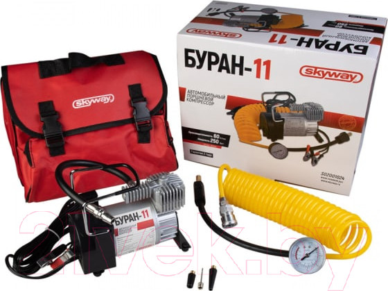 Изображение товара Автомобильный компрессор Skyway Буран-11 / S02001024 (60л)