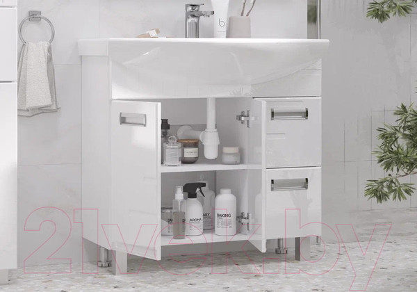 Изображение товара Тумба под умывальник Volna Joli 80.2D.2Y Балтика