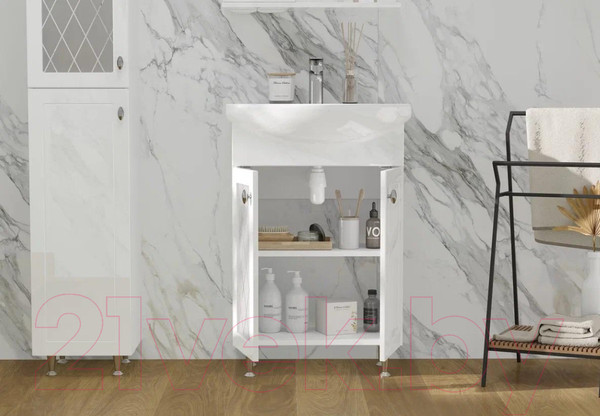 Изображение товара Тумба под умывальник Volna Milena 55.2D Балтика