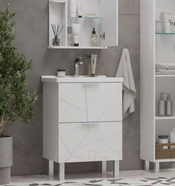 Изображение товара Тумба под умывальник Volna Twing 80.2Y Миранда (белый)