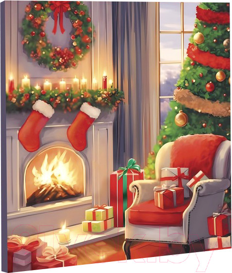 Изображение товара Картина по номерам Школа талантов Новогодний уют / 9846474
