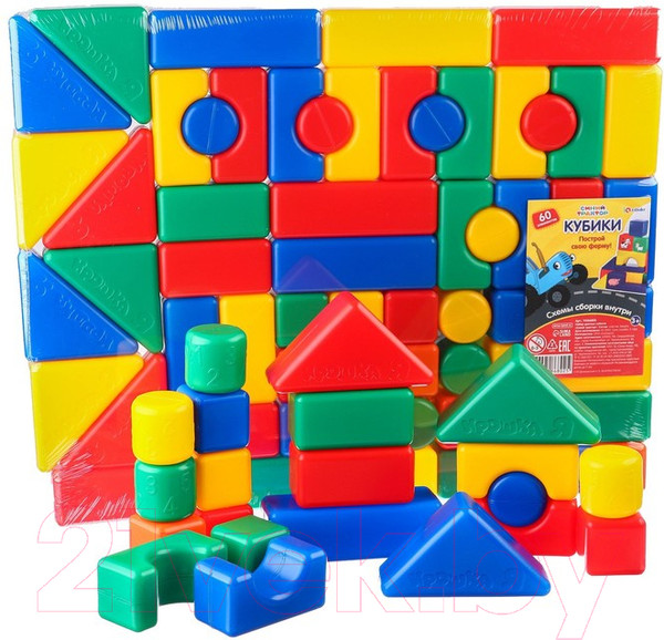 Изображение товара Конструктор Синий трактор Цветные кубики / 9586802