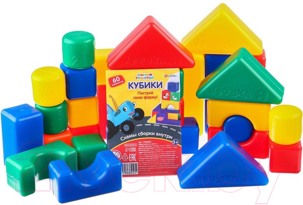 Изображение товара Конструктор Синий трактор Цветные кубики / 9586802