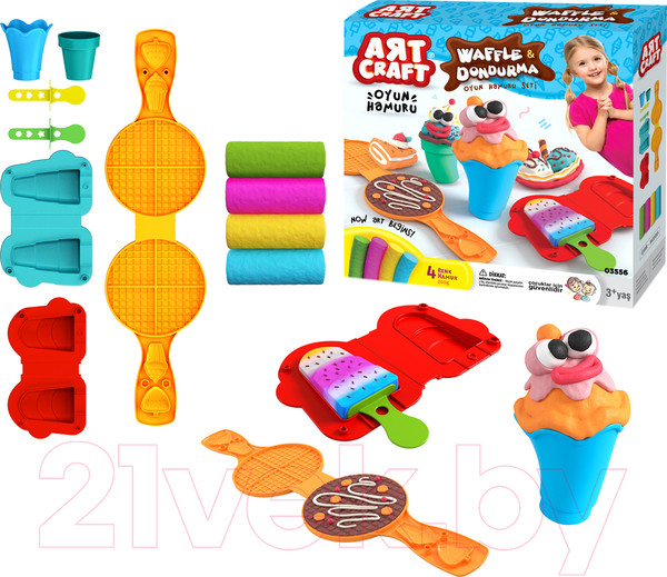 Изображение товара Набор для лепки Aяt Craft Вафли и мороженое 03556/ОР