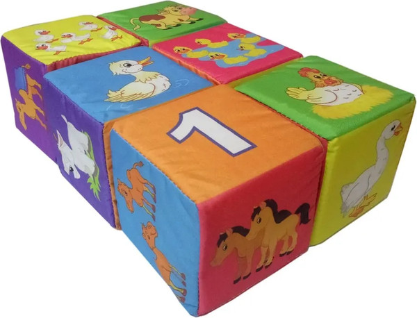 Изображение товара Развивающий игровой набор Учитель-Канц Кубики. Домашние животные и счет / 4630061310051