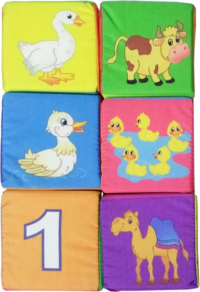 Изображение товара Развивающий игровой набор Учитель-Канц Кубики. Домашние животные и счет / 4630061310051