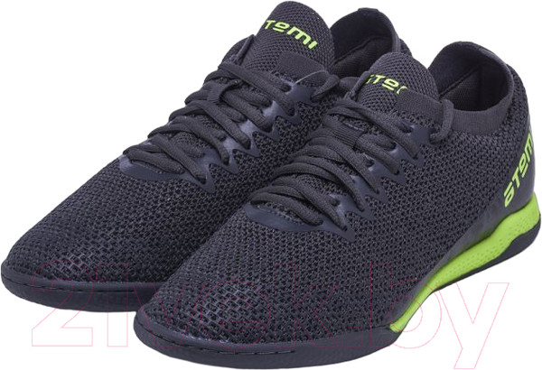 Изображение товара Бутсы футбольные Atemi Indoor Kids SBA-003 (серый/ярко-салатовый, р-р 35)