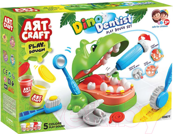 Изображение товара Набор для лепки Aяt Craft Дино дантист 03677/ОР