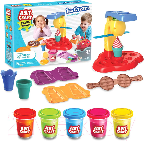 Изображение товара Набор для лепки Aяt Craft Фабрика мороженого / 03489/ОР