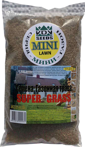 Изображение товара Семена газонной травы VDV Seeds Super-Grass (500г)